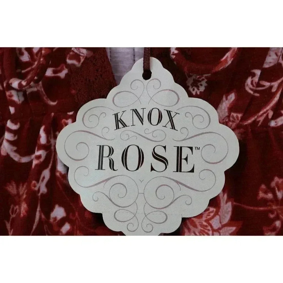 Knox Rose Tiered Hi-Lo Boho Dress-New w/Tags-Size XL - Picture 3 of 9